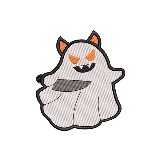 Halloween ghost evil machine embroidery designs - 930068