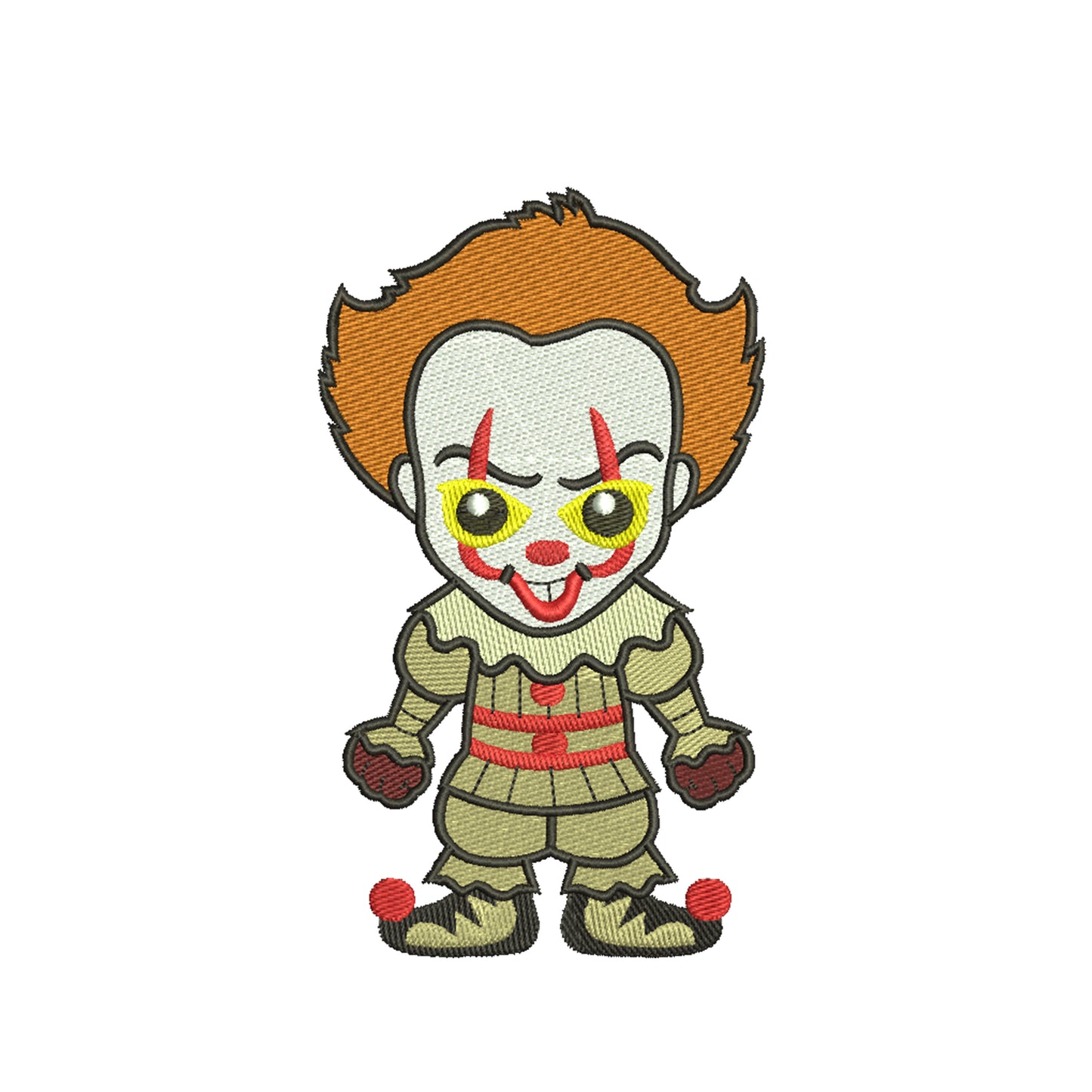 Embroidery designs halloween horror klown - 930112
