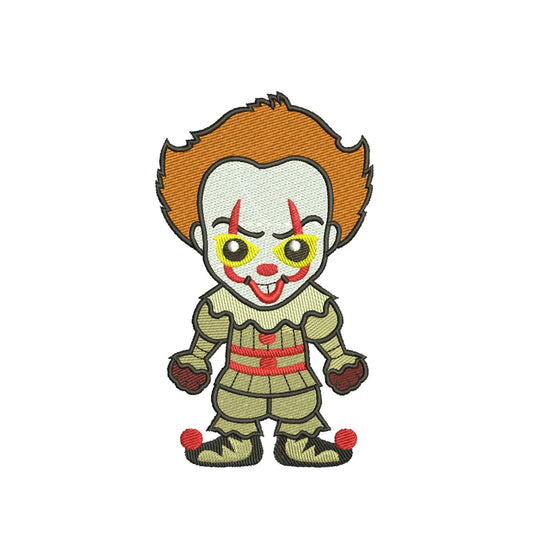 Embroidery designs halloween horror klown - 930112
