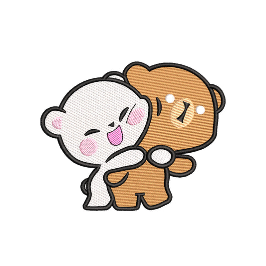 Cute Bears couple embroidery designs Valentine's Day - 960034