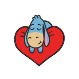 Valentine embroidery designs donkey with heart - 960037