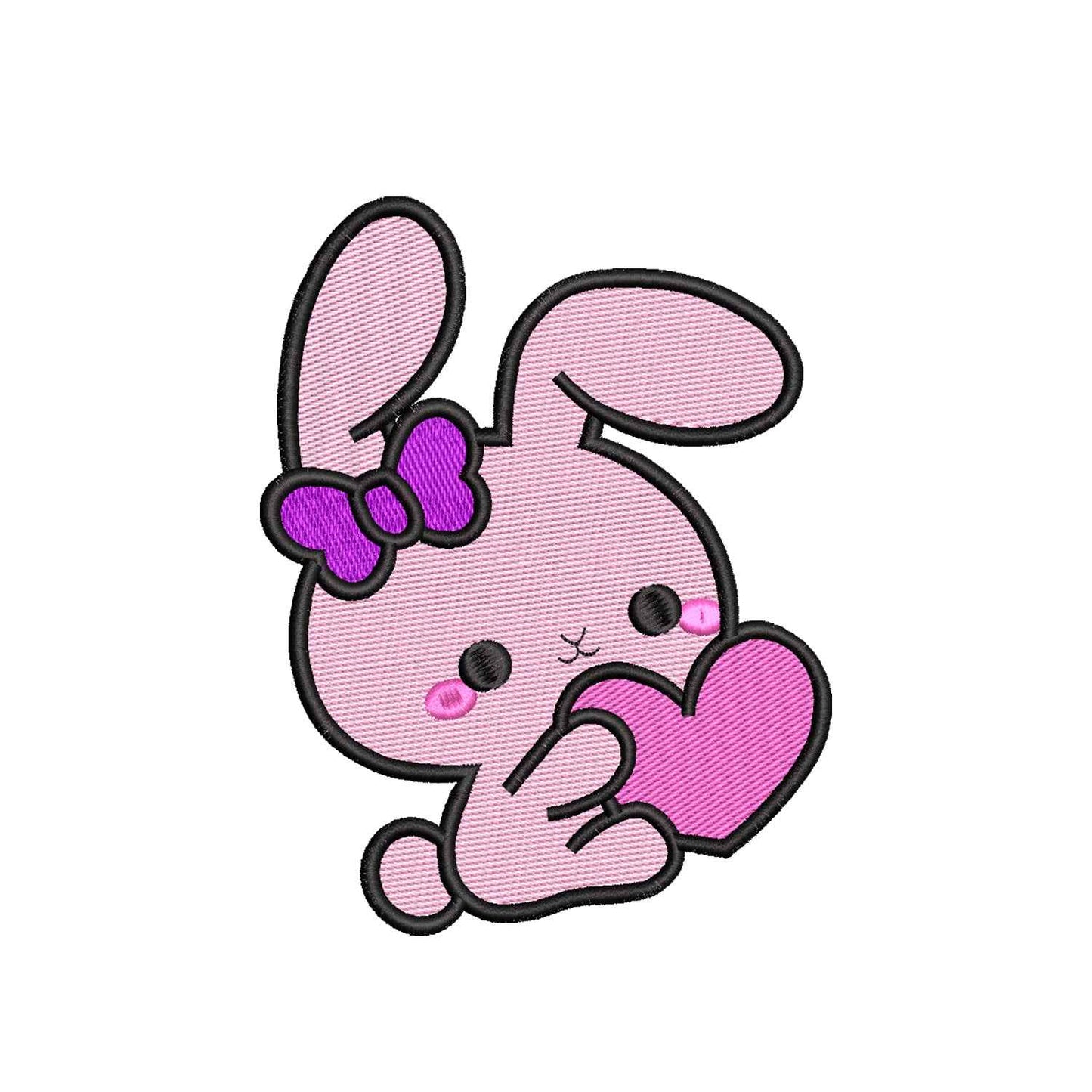 Valentine embroidery designs bunny with heart - 960038