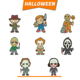 Halloween embroidery designs horror bundle