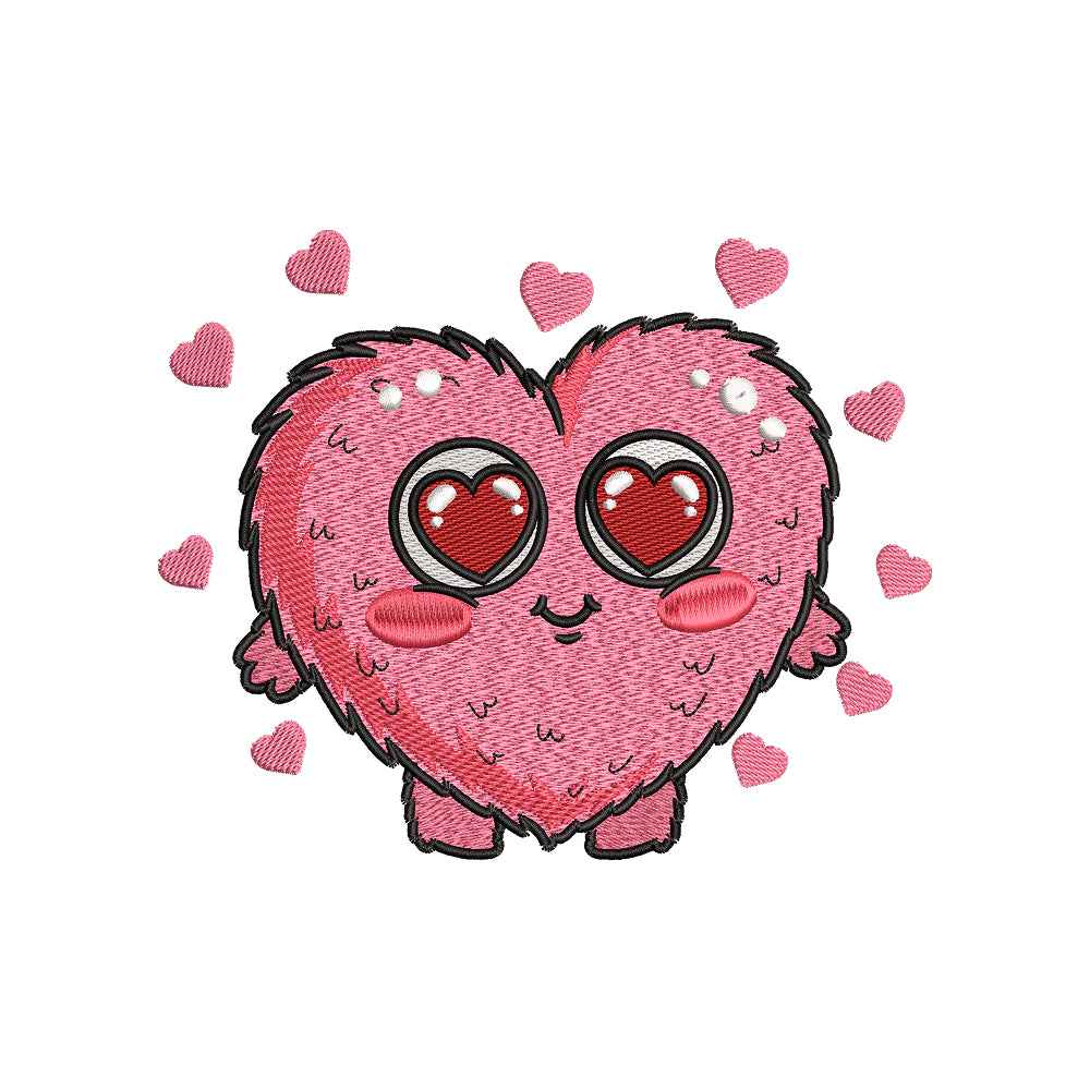 Cute Heart Embroidery Design - SG03042601
