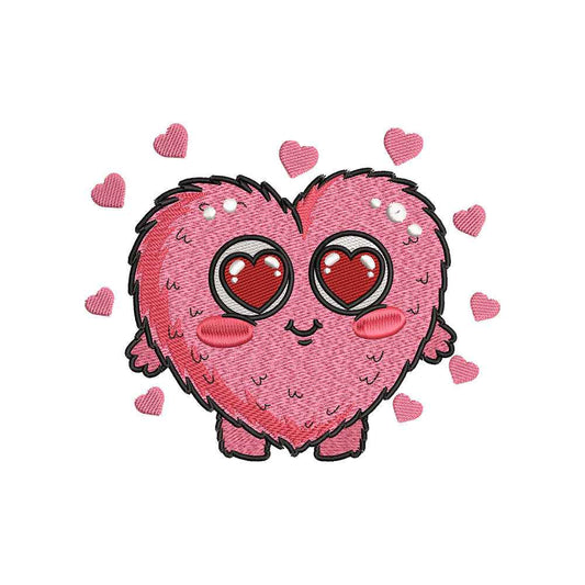 Cute Heart Embroidery Design - SG03042601
