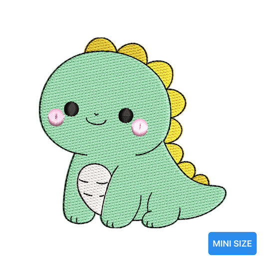Cute Dinosaur Mini Embroidery Design Tiny Baby Dino Kawaii - SG04042605