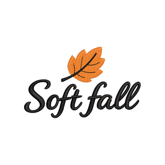 Soft Fall Autumn Embroidery Design | Cozy Autumn Quote Machine Embroidery Pattern - SG06072605