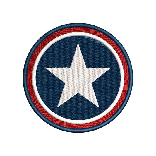 Patriotic Star Badge Embroidery Design 4th of July - SG09052605