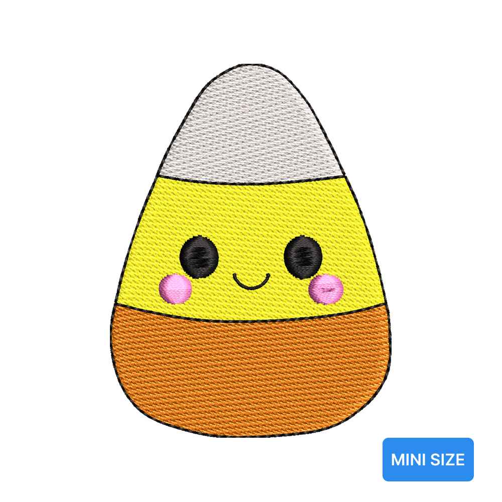 Mini Halloween Candy Corn Embroidery Design | Cute Machine Embroidery Pattern - SG09072602