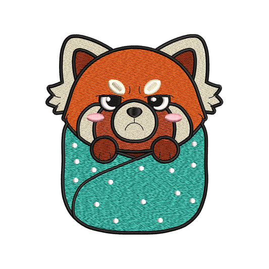 Cute Red Panda Baby Kawaii Animal Embroidery Design - SG12042619