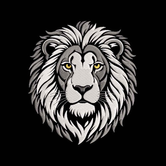 Majestic Lion Head Embroidery Design - Fierce King Of Jungle Motif SG31072649