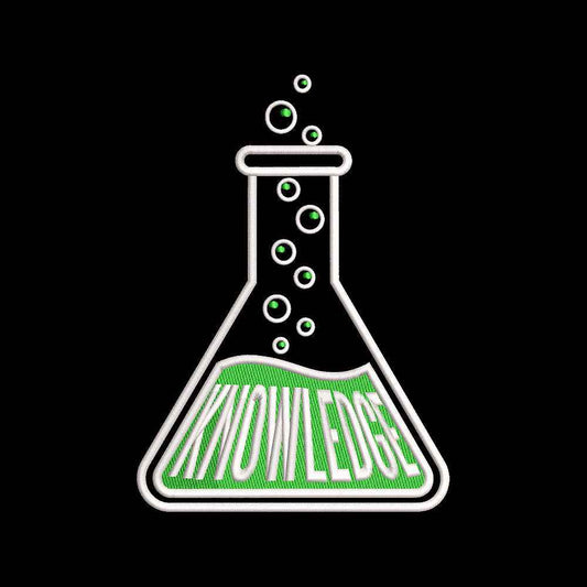 Science Chemistry Flask Knowledge Embroidery Design Back To School STEM Education - SG13042610