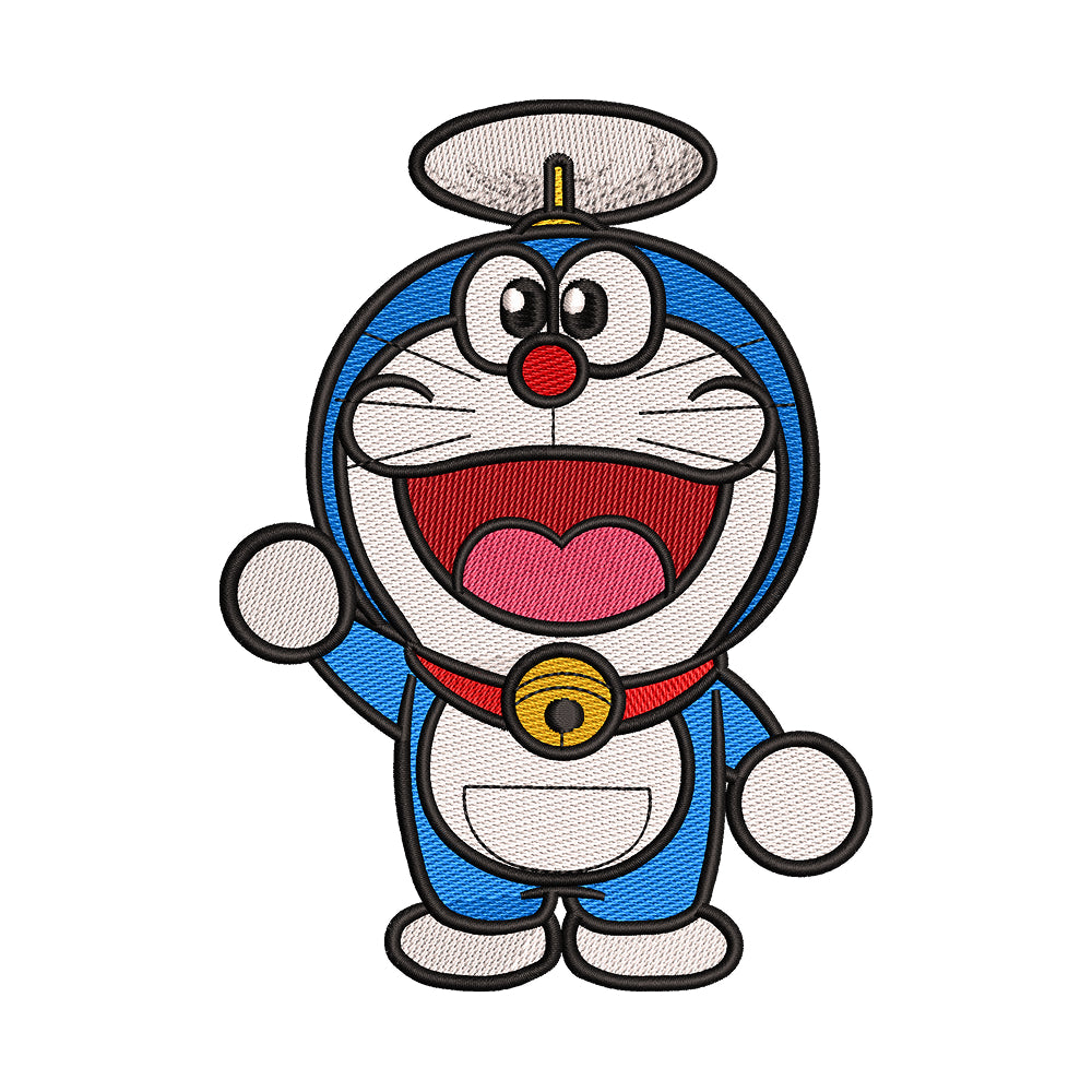Doraemon with Take-copter Embroidery Design - SG130513