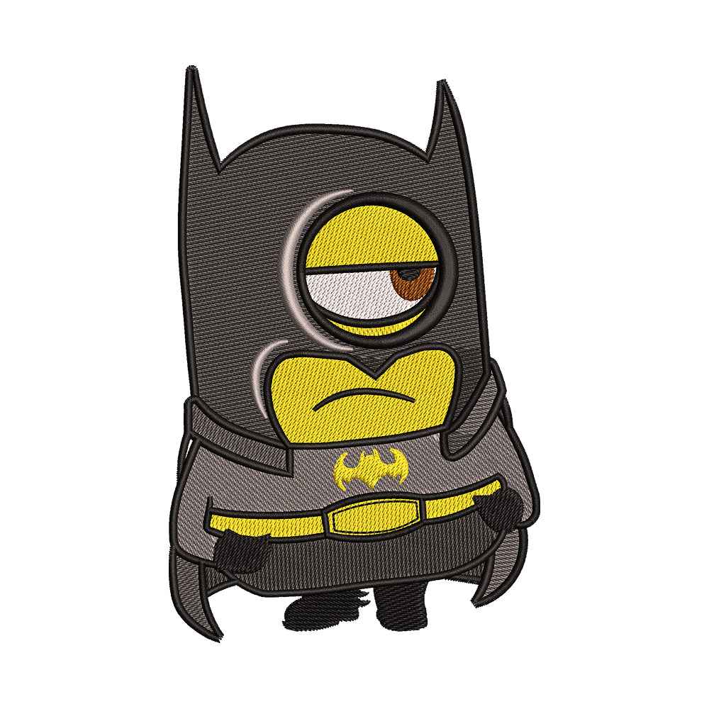 Yellow Pill Worker as Bat Superhero Embroidery Design - SG130516