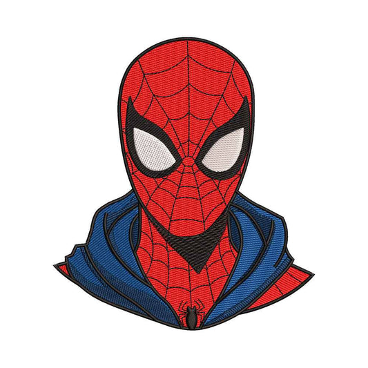 Spider Superhero Portrait Embroidery Design - SG130546
