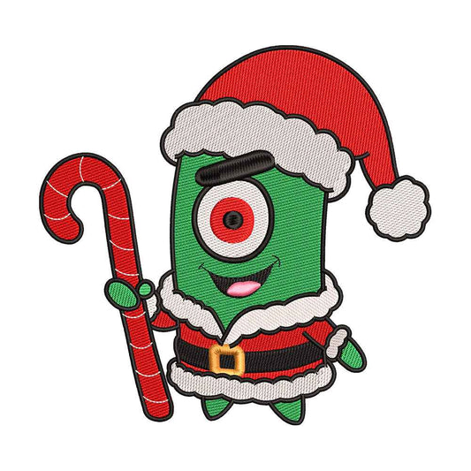 Santa Tiny Green Villain Embroidery Design - SG130552