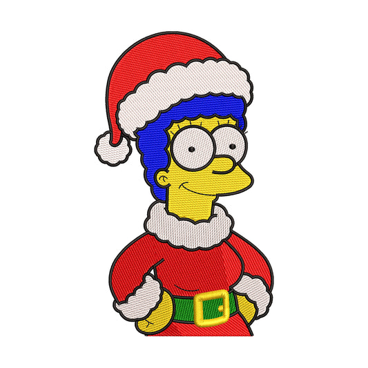 Christmas Marge Simpson Embroidery Design - SG130553
