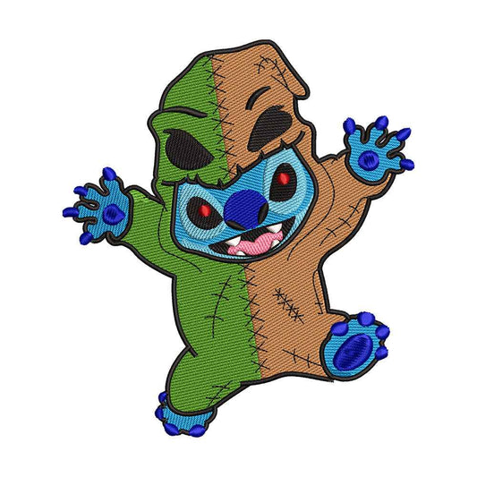 Blue Alien Pet as Oogie Boogie Embroidery Design - SG130557