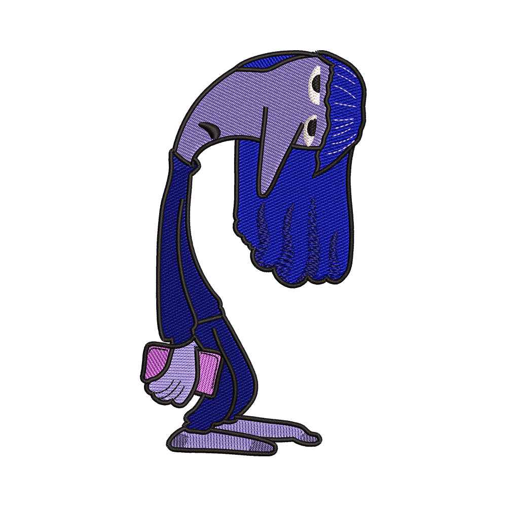 Blue Emotion Character from Inside Out Embroidery Design - SG130558