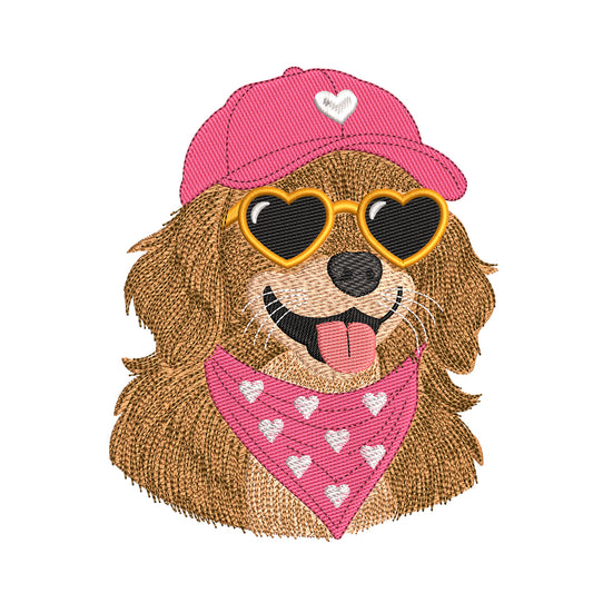 Cute Fluffy Dog Embroidery Design For Machine - SG16102601