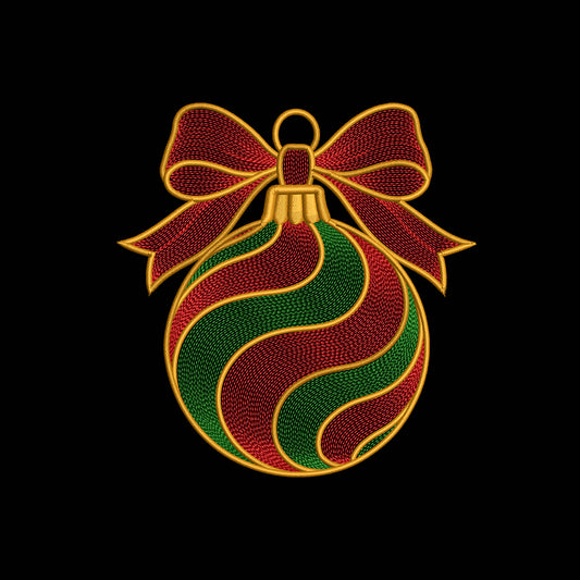 Ripple Christmas Ornament Embroidery Designs For Machine