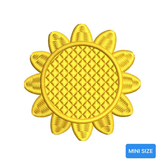 Sunflower Mini Embroidery Design Summer Floral Flower Tiny Motif - SG18052605