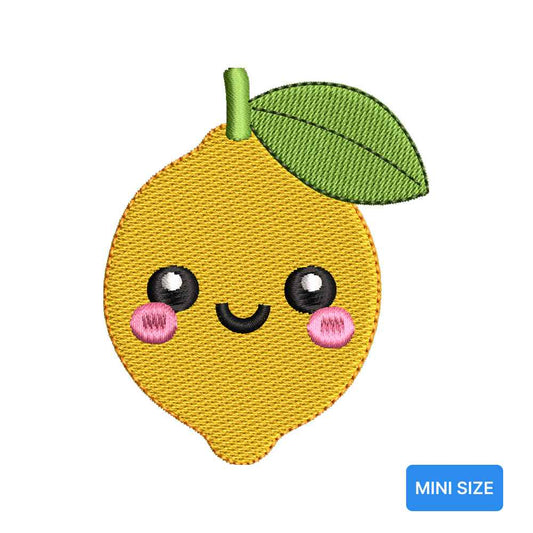 Cute Lemon Mini Embroidery Design Kawaii Summer Fruit Tiny Motif - SG18052606