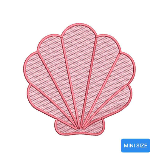 Pink Seashell Mini Embroidery Design Summer Beach Ocean Shell Motif - SG18052607