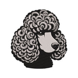 Realistic Poodle Portrait Embroidery Design - SG190331