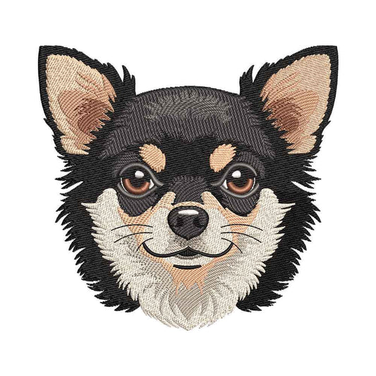 Realistic Chihuahua Portrait Embroidery Design - SG190339