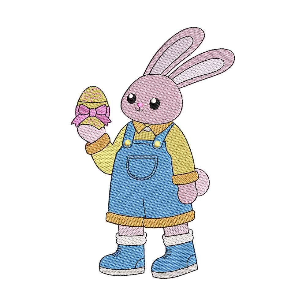 Cute Easter Bunny Embroidery Design - SG22032602