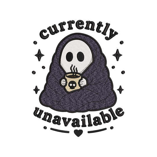 Currently Unavailable Halloween Ghost Embroidery Design - SG23072603