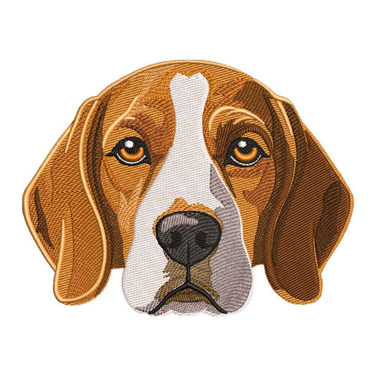 Realistic Beagle Portrait Embroidery Design - SG240315