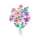 Modern Dainty Flower Bouquet Embroidery Design - SG240508