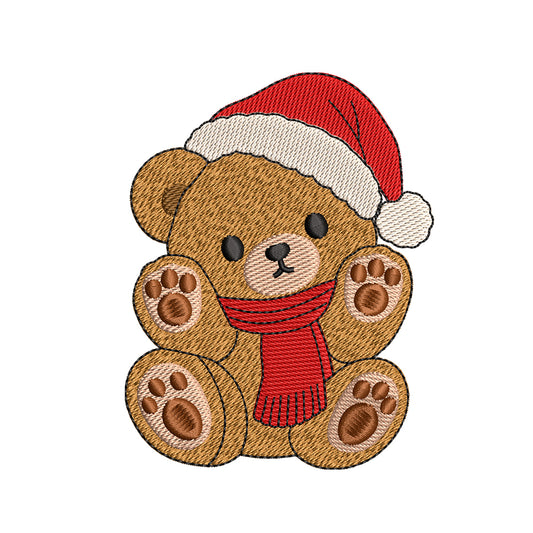 Christmas Teddy Bear Embroidery Designs For Machine - SG25092603