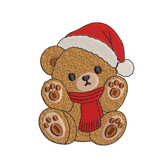 Christmas Teddy Bear Embroidery Designs For Machine - SG25092603