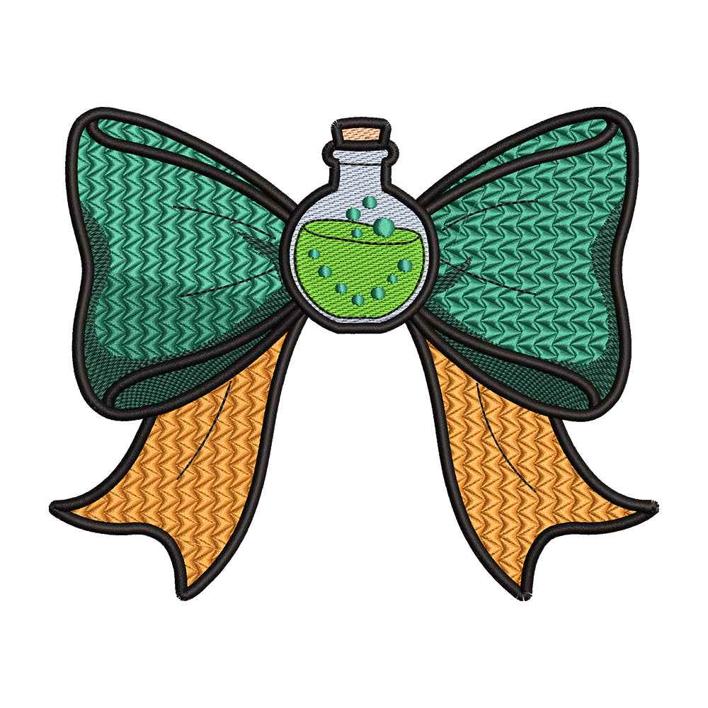 Witch's Potion Bow Embroidery Design - SG260554
