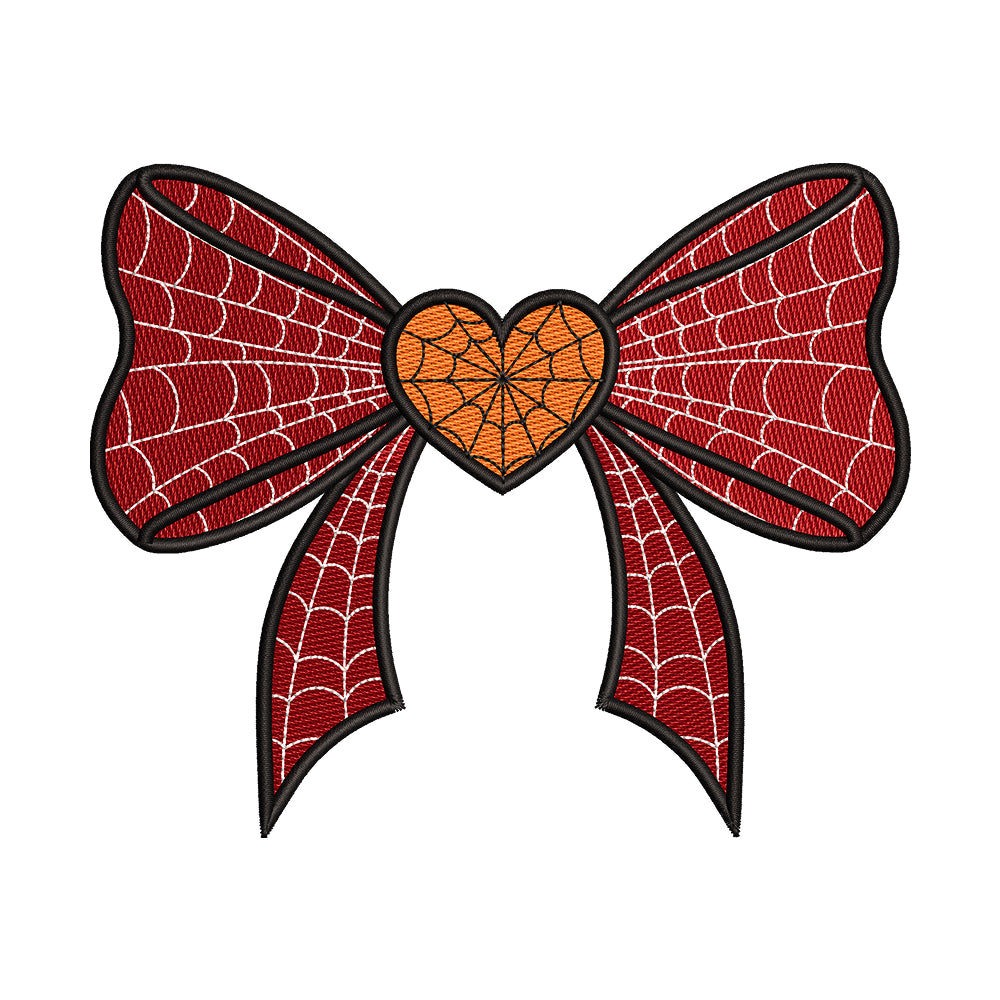 Spiderweb Bow Embroidery Design - SG260560