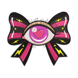 Edgy Eyeball Bow Embroidery Design - SG260565