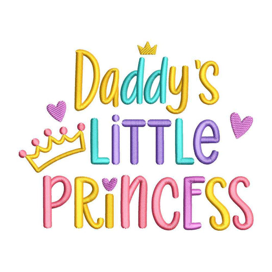 Daddy's Little Princess Embroidery Design - SG27062402