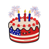 Patriotic 4th of July Cake Embroidery Design - SG280403