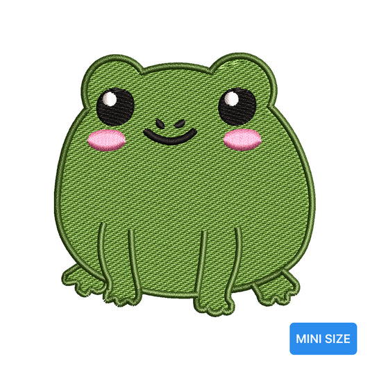 Cute Frog Mini Embroidery Design Tiny Froggy Kawaii Toad - SG280605