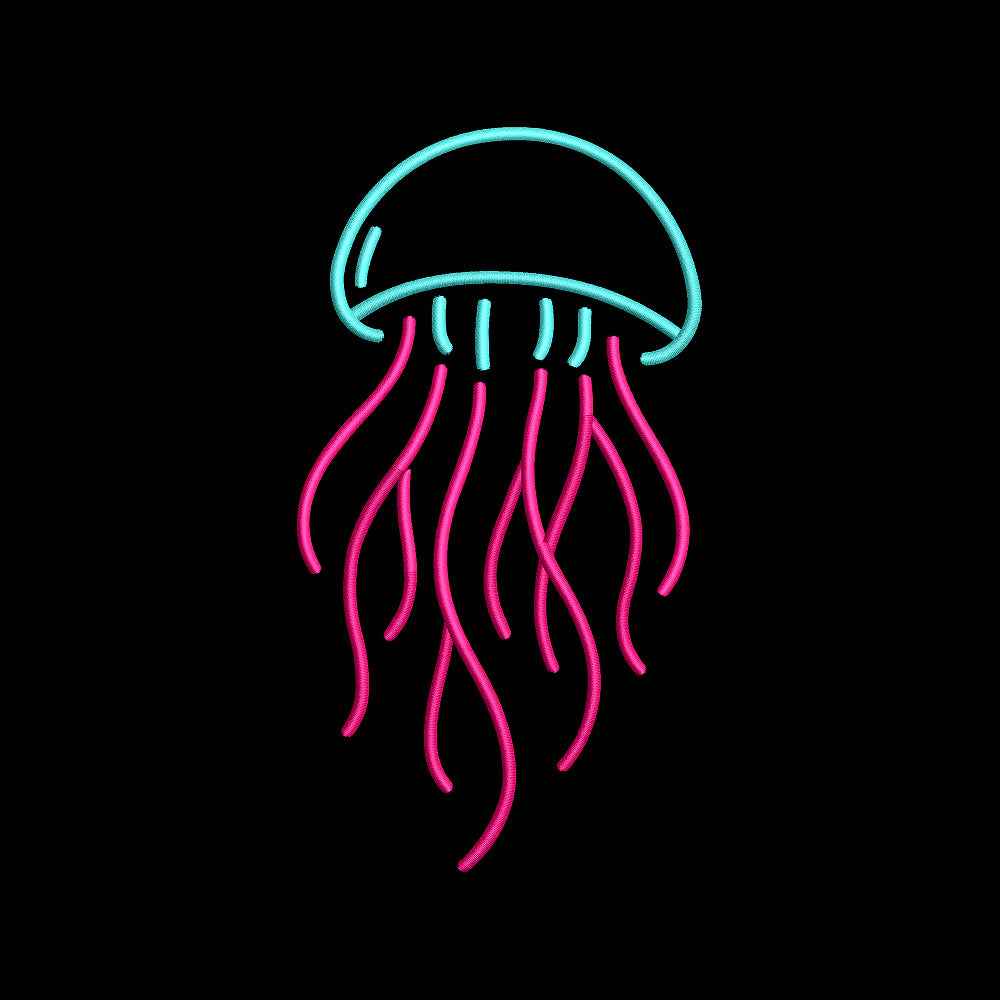 Jellyfish Embroidery Design Summer Ocean Sea Life - SG29052601
