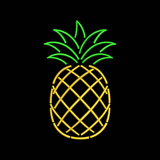 Pineapple Embroidery Design Summer Tropical Fruit - SG29052602