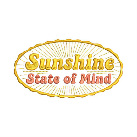 Sunshine State of Mind Retro Embroidery Design - SG30050105