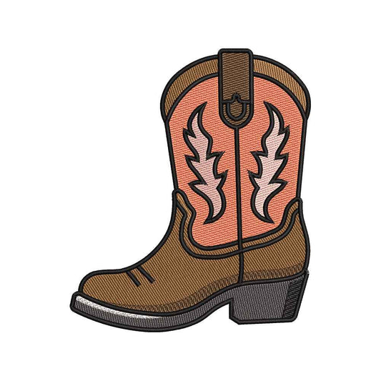 Cowboy Boot Western Embroidery Design - SG31072602