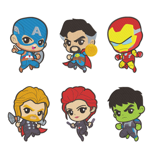 Superhero machine embroidery bundles
