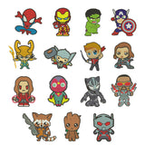 Superheroes designs of embroidery bundles