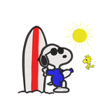 Summer dog embroidery designs - 320013