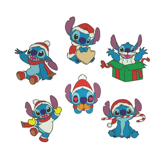 Christmas Blue Alien embroidery bundle